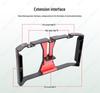 Live Broadcast Rabbit Cage Ring Light with Stable Follow Shot, Hot Shoe Mount, Handheld Bracket, Phone Frame for Photography.
