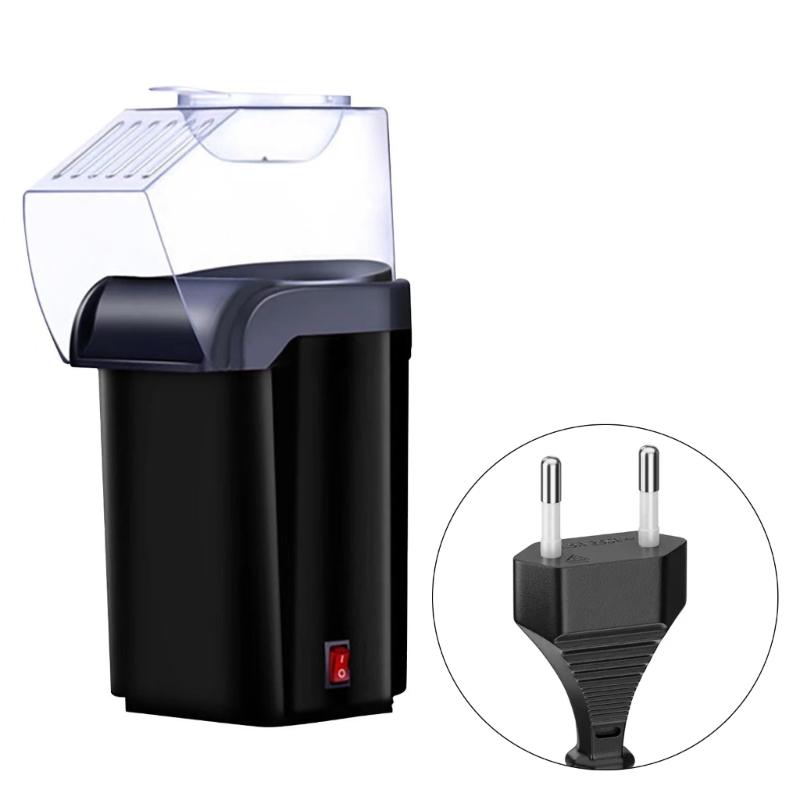 Small Popcorn Popper Machine Automatic Compact Design Fast Heating Oil Proof Snack Maker Plastic Texture for Kitchen