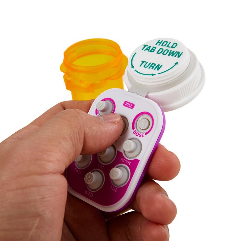 Pill Case Storage Plastic Pill Box WithTimer Weekly Pillbox Medication Organizer Alarm Cases Mini Portable Reminder Drug Box