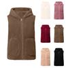 Women's Fall And Winter Temperament Double-Sided Coral Velvet Thickened And Padded Warm Plus Size Waistcoat Vests