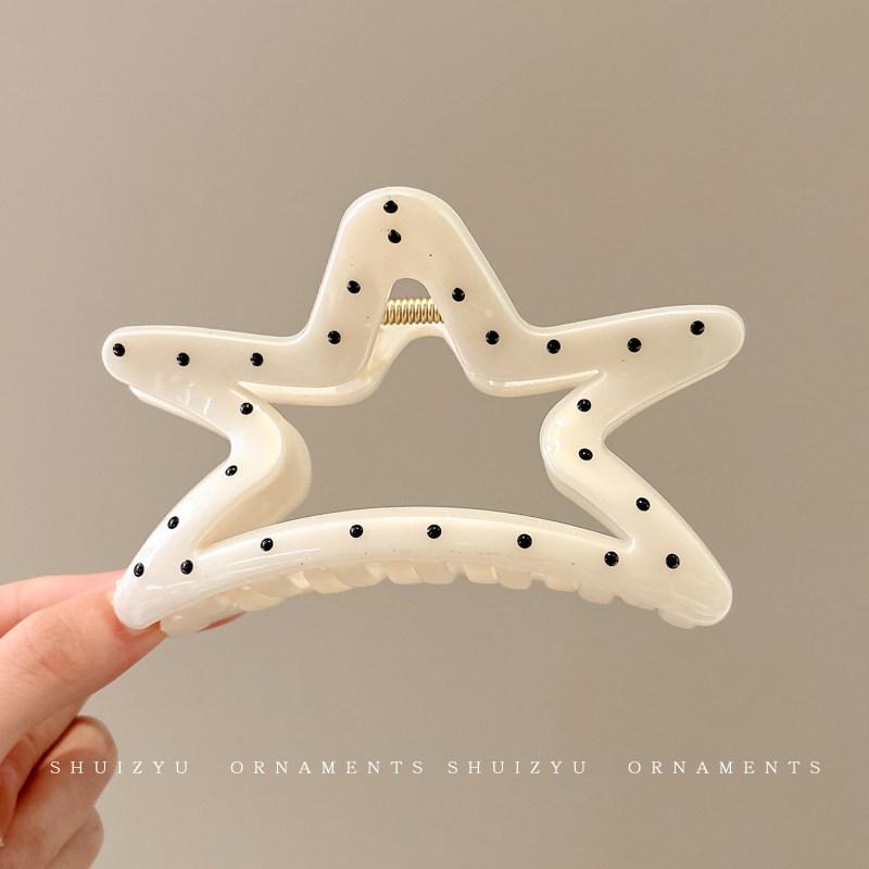 Elegant Large Hair Claw Clip for Thick Hair - High-End Korean Updo Shark Clip