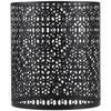 Cylindrical Hollow Out Lamp Shade Metal Pendant Ceiling Lamp Cover Decorative Flower Carving Hollow Metal Light Shade