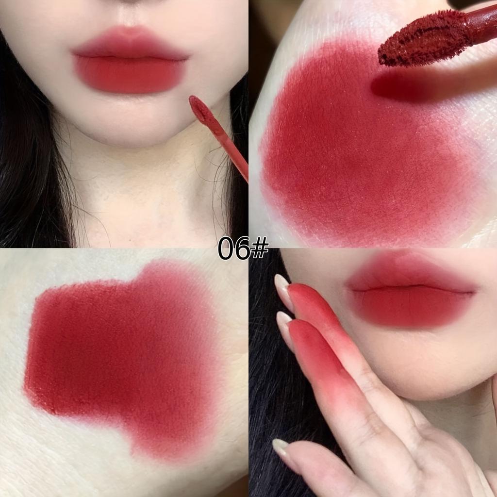 Precioso barro labial en forma de conejo aterciopelado, duradero, hidratante, antiadherente, con acabado mate, arcilla para labios perfecta para el maquillaje diario