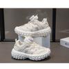 Kids Breathable Mesh Rotating Buckle Casual Running Sneakers For Unisex Boys And Girls