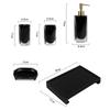 Resin Bathroom Five-piece Set Wash Tray Handwashing Fluid Soap Dispensing Bottles Accessories Organizer Decor