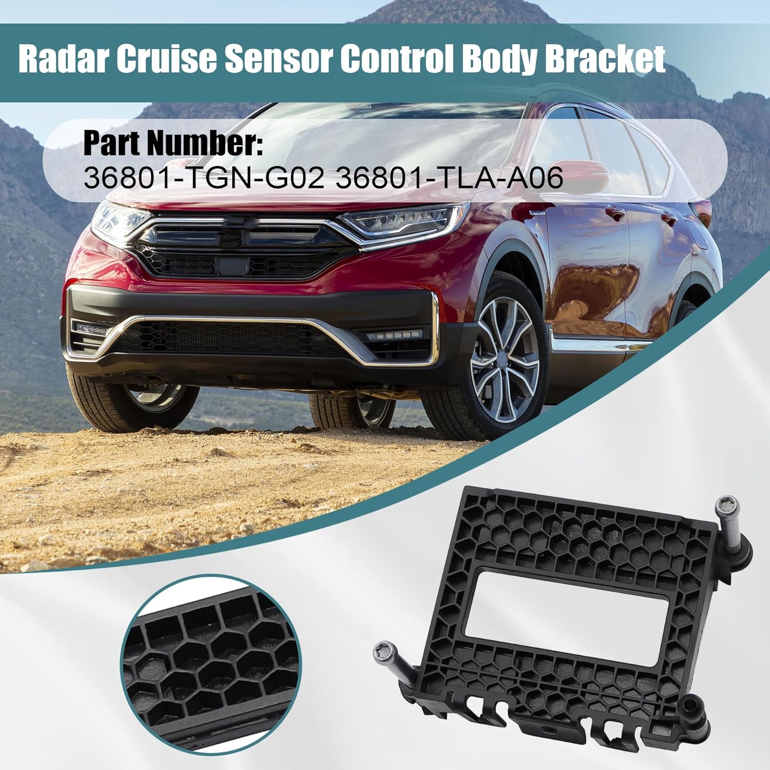 GXARTS 36801-TGN-G02 36801-TLA-A06 Radar Cruise Sensor Control Body Bracket Compatible with Honda Civic CRV 2018 2019 2020 2021