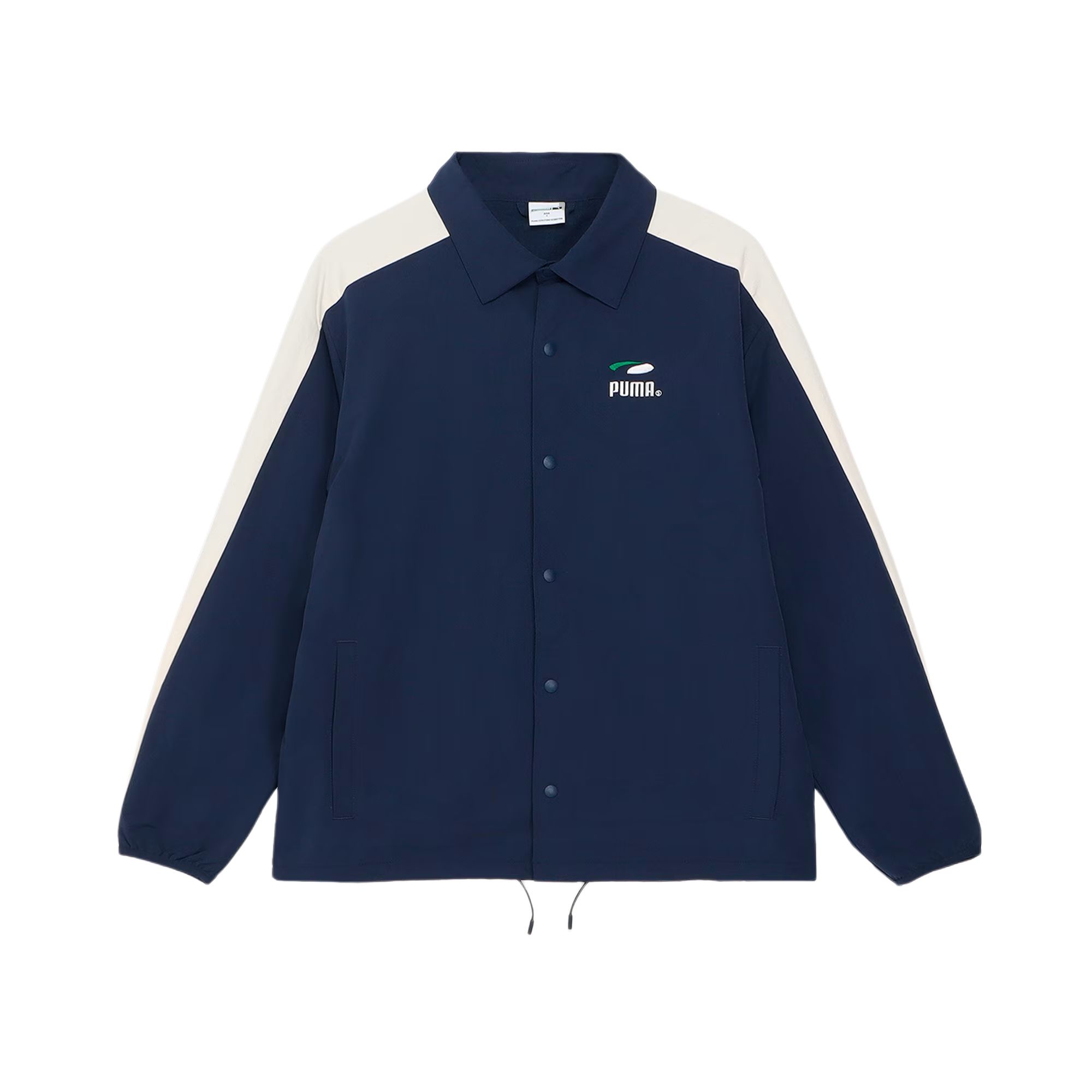 

Puma Skateboard Polo Button Coach Jacket Men Jacket Navy-Blue 628133-14 M