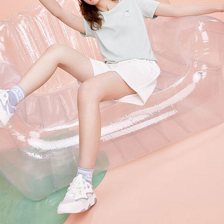 Anta Dámské topy Lifestyle Series Vzorované tričko s kulatým výstřihem a krátkým rukávem Pelyňkově zelené 162328109-6