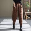 Women's Fall and Winter Large Size Thickened Pants Jacket Elastic Waist Casual Pants