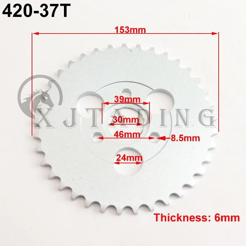 Motorcycle 24T/26T/28T/29T/31T/35T/37T Teeth 30mm Rear Gear Sprocket Fit For Honda Monkey Motorbike Pit Dirt Bike 420/428 Chain