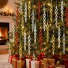 4/12PCS Glitter Twist Icicle Ornaments Christmas Tree Hanging Icicles Pendants Drop Xmas Tree Wedding Party Decoration Supply