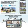 Solar-Sicherheitskamera WIFI/4G Drei-Bildschirm Mobiltelefon Fernbedienung HD Automatische Ladekamera Außenbereich