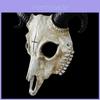 Halloween Kostümmaske mit 3D Schafsschädel-Design Harzmaterial für Rollenspiele
