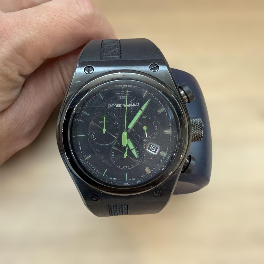 Used Emporio Armani Watch Chronograph Black