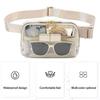 Fashion Large Capacity Clear Waist Bags Zipper Closure Water-Resistant Sports Bag PVC Transparent Belt Bag Women