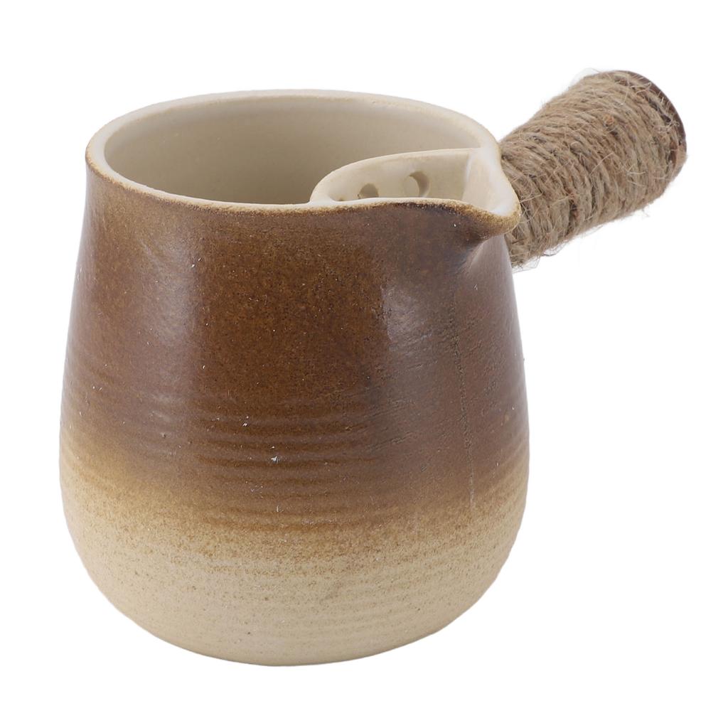 Rustikální keramický čajník, Elegantní čínský čajník na vaření vody, Přípravu čaje, 17 cm, 455 g, Bohatý na minerály, Původní chuť,