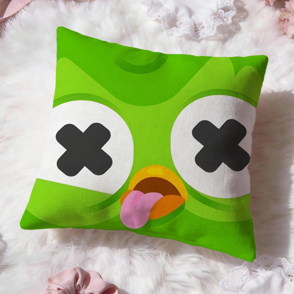 Brand D-DuolingoS Cushion Cover Premium Comfort Reversible Pillow Cove -Two In One Design for Any Room & Car Interior