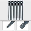 Hilitand 10pcs 100mm Long Torx Screwdriver Bits Set Alloy Steel 1/4" Hex Shank T10 Magnetic Security Star Head Screwdriver Bits (T 10)