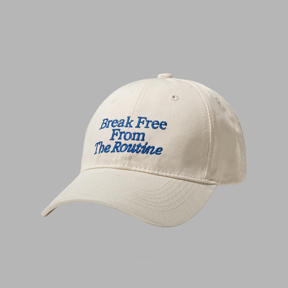 Embroidered Baseball Cap Letter Duck Tongue Caps Vintage Snapback Sun Hat Women Men