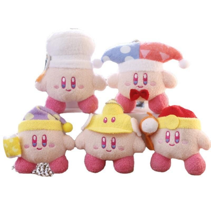 Adorable Kirby Plush Toy Keychain Cute Pink Bag Charm For Girls With Soft Pp Cotton Padding