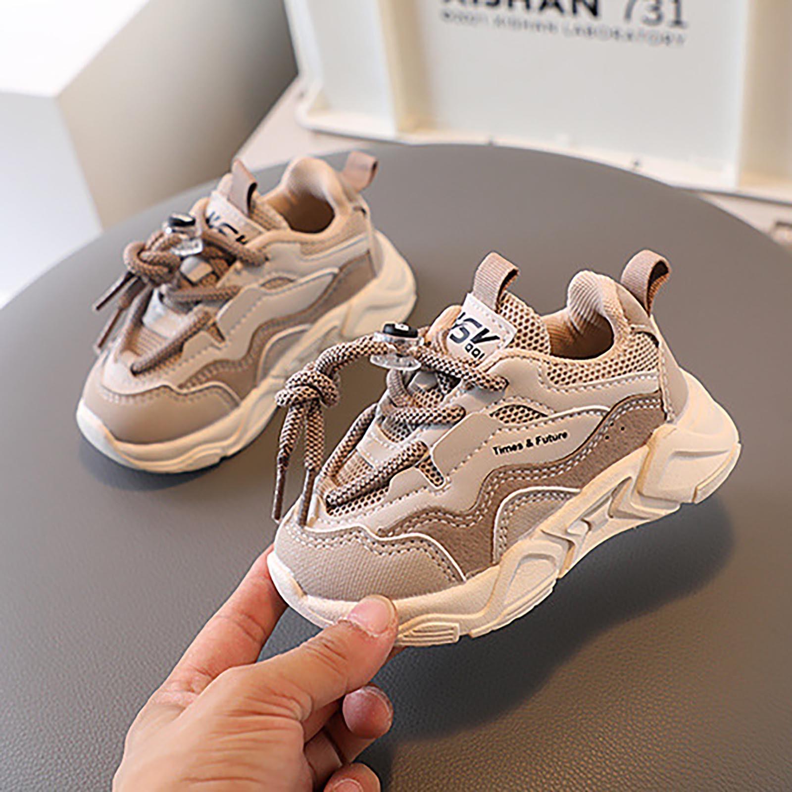 

Детские модные универсальные повседневные легкие и мягкие кроссовки для бега с защитой от падения 28 хаки