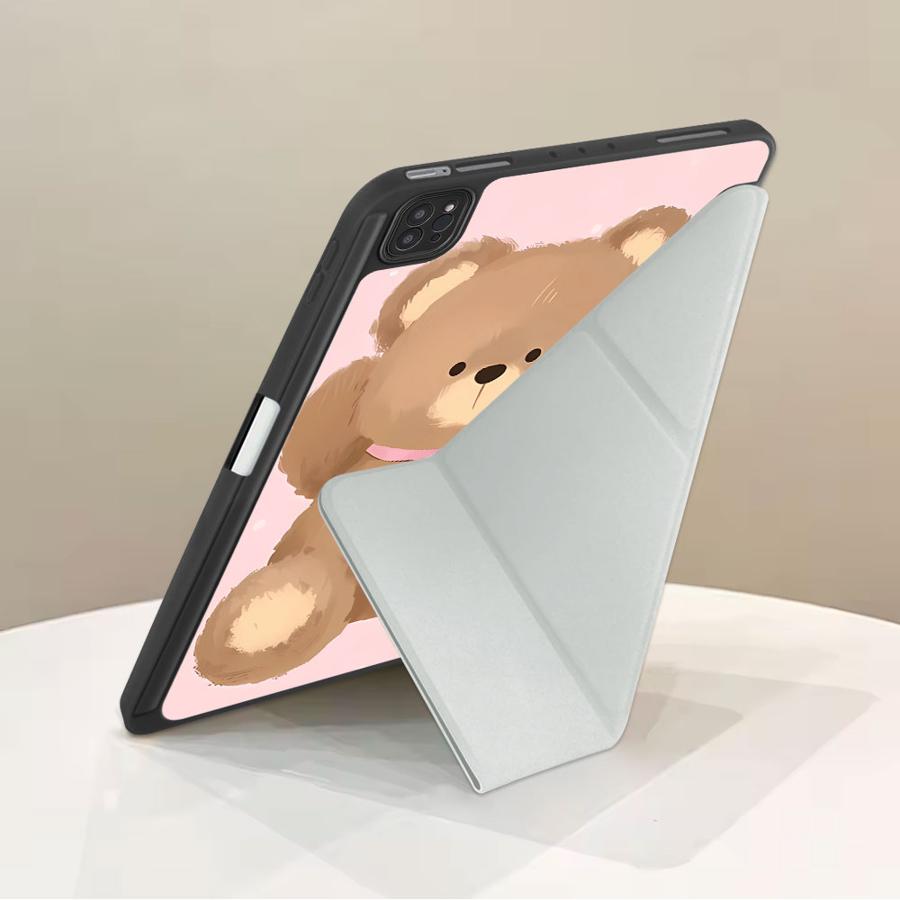 Brown Little Bear Tablet Case For iPad Mini 6 7 Air 4 5 M3 M2 1 2 M4 11inch Pro 11th 10th 9th 8th 7th 12.9inch Pro 2025 Holder