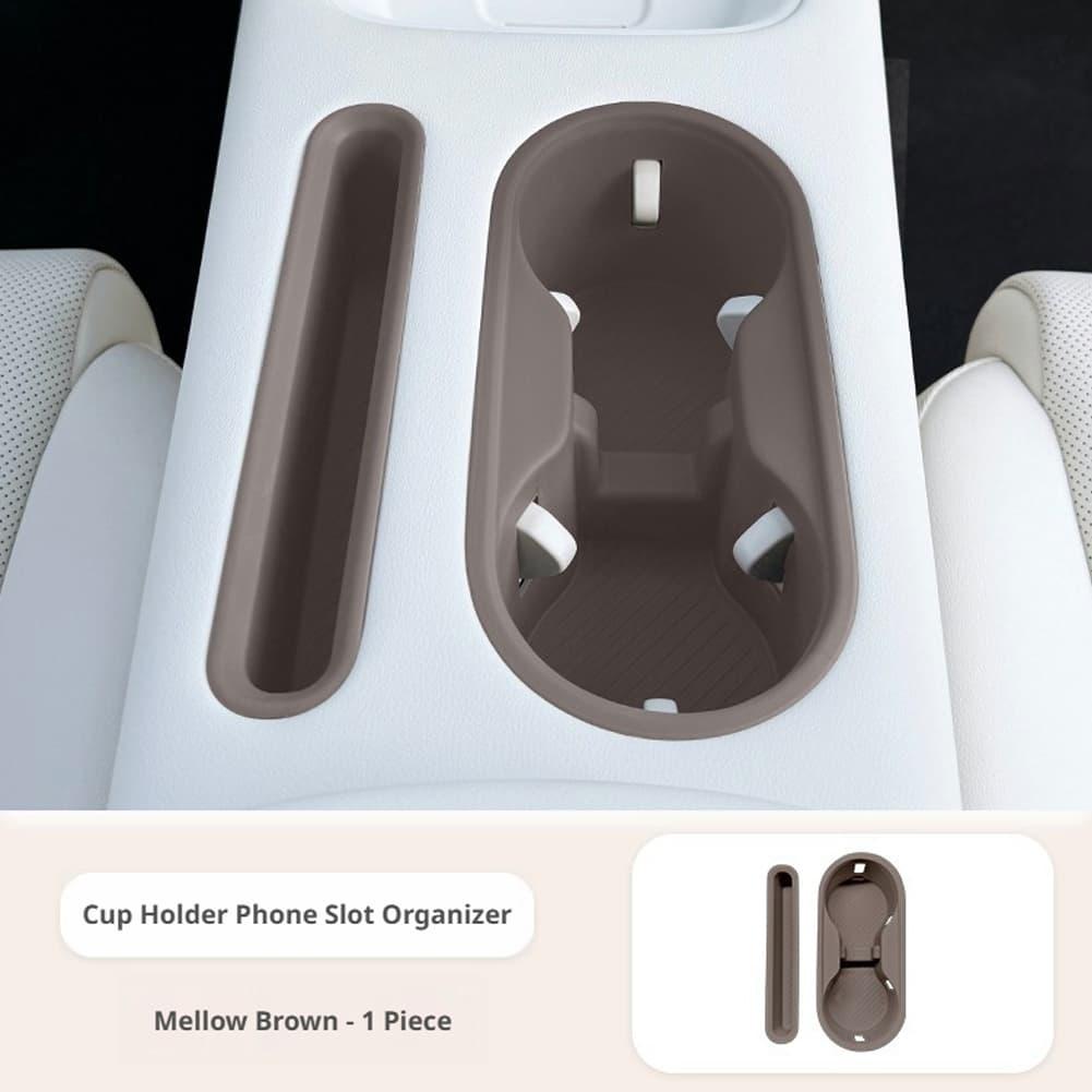 For 2026 GWM ORA 5 Center Console Cup Holder Center Console Storage Box Silicone Cup Holder TPE Mobile Phone Slot Accessories