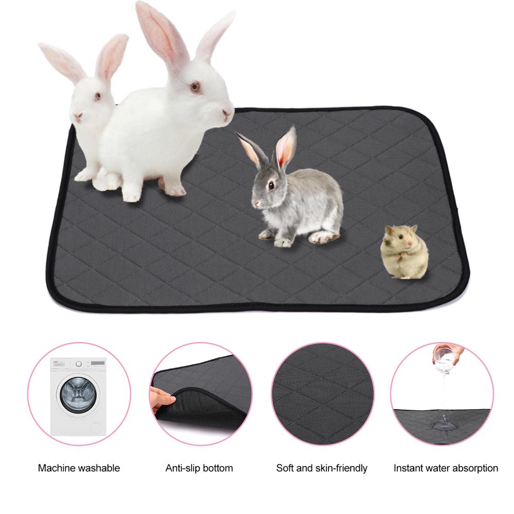Hamster Reusable Waterproof Bottom Pet Pee Pads Cage Bedding Absorbent Cage Mat Cage Liner