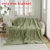 Pure Color Flannel Blanket With Butterfly Pattern For Office Nap And Air Conditioning Comfort