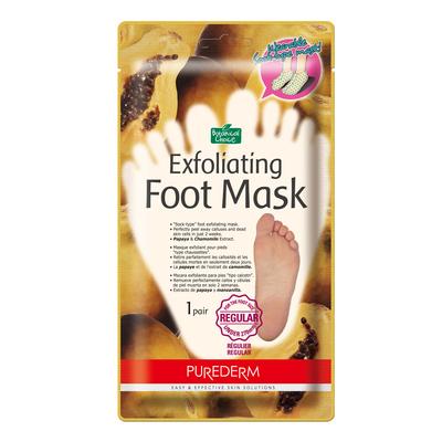 Veganské exfoliační ponožky na nohy (níže rozm. 43), 1 pár 2x20 ml