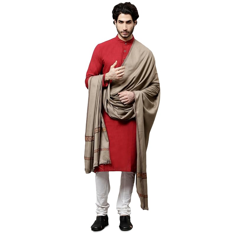 Weavers Villa Men` Kullu Design Wool