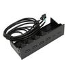 5.25 Inch USB2.0 Hub Front Panel Multifunctional 4 Ports 19pin Optical Drive Front Panel for 5.25 Inch PC Computer Case