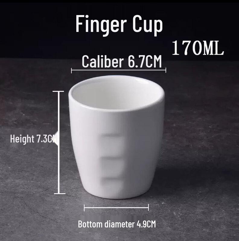 

Pure White Thickened Ceramic Tea Mug