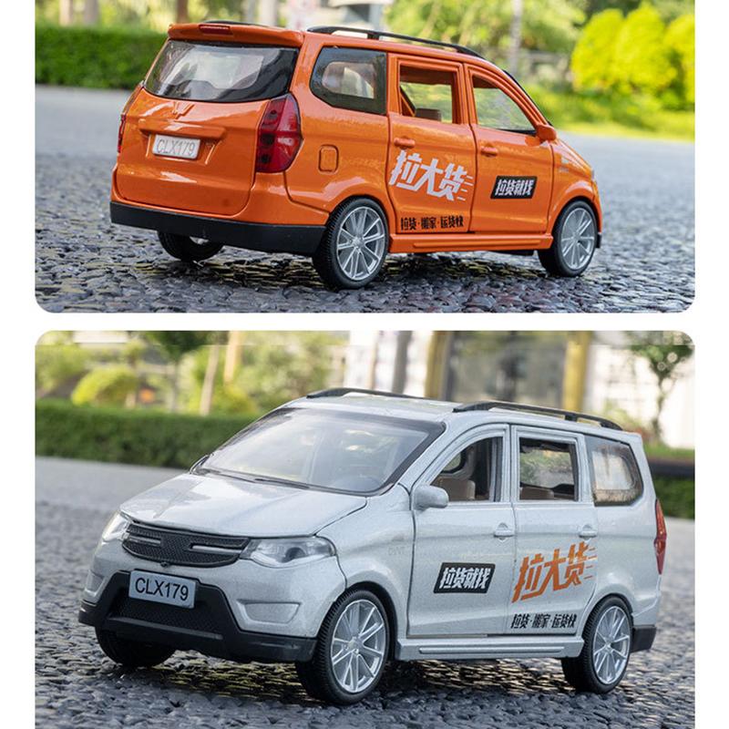 1:32 WULING Hongguang S Van Legierung Auto Modell Simulation Druckguss Metall Sound und Licht Fahrzeuge Modell Sammlung Kinder Spielzeug