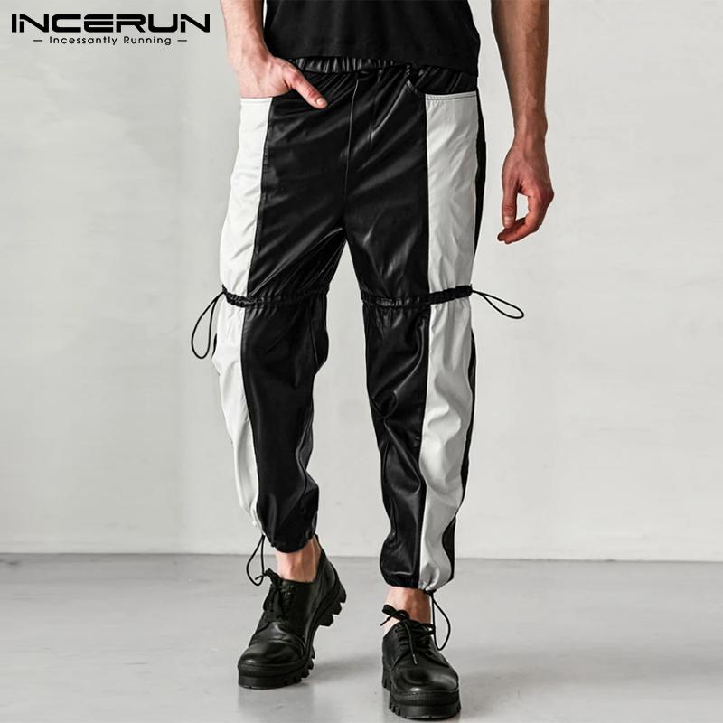 

INCERUN Весенние мужские цветные длинные брюки свободного покроя для бега