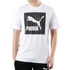 Puma Logo Round Neck Short Sleeve T-Shirt Men Tops White 579871-02