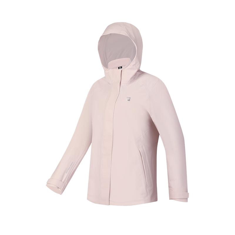 FILA Fashionable Warm Hooded Two-Piece Set Women Outerwear Nude-Pink A11W441705FPK