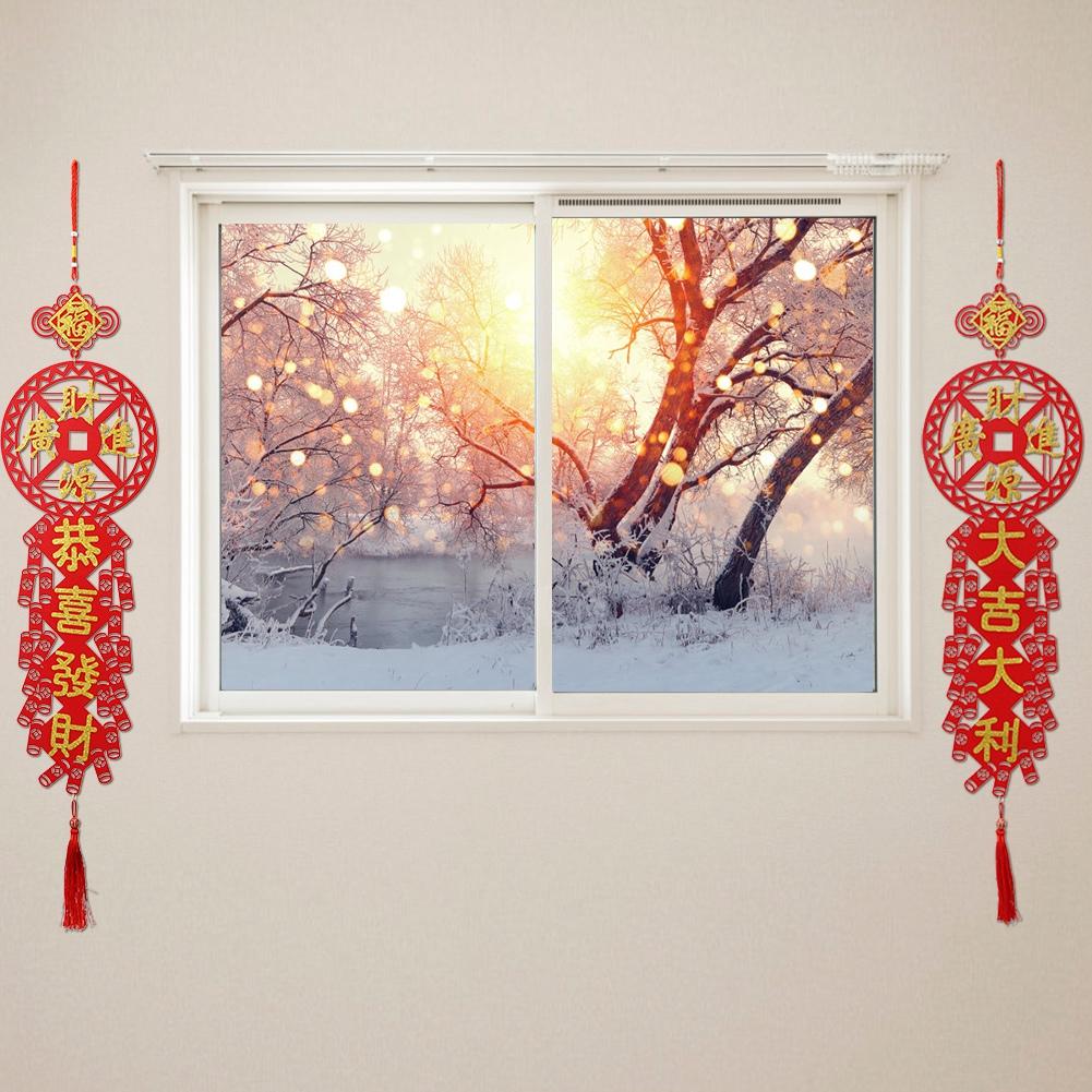 2 szt. Tradycyjne kuplety Chiński Nowy Rok Święto Wiosny Wisząca zawieszka Dekoracja domu