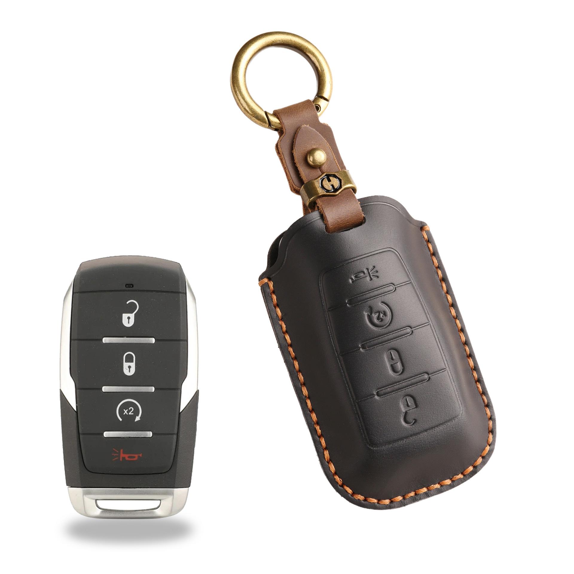 Retro Key Cover Is Suitable For North American Models General Gmc Dodge Ram Car Handmade Keychain
