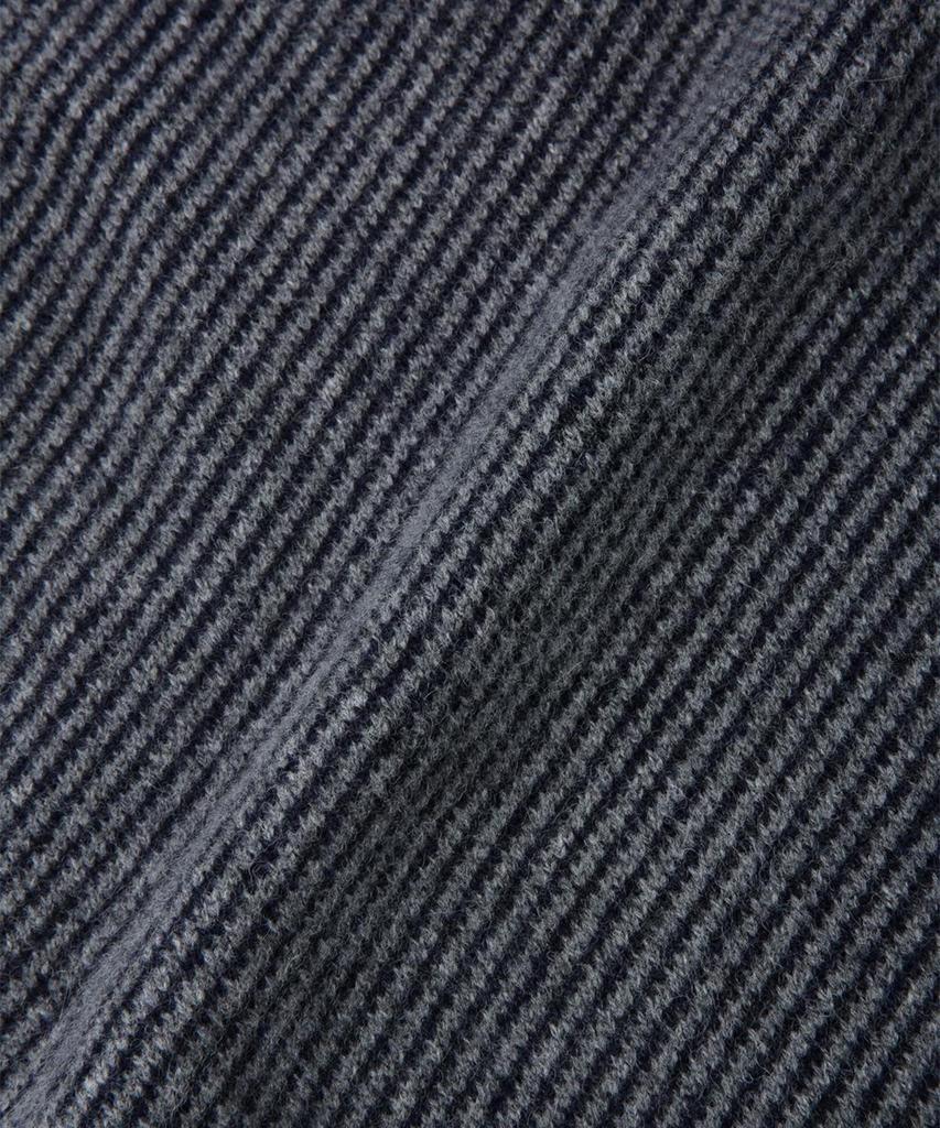 BROOKS BROTHERS Lambswool Jacquard Tennis V-Neck Sweater (Medium Grey) (Bbwnmm0904Wdf)