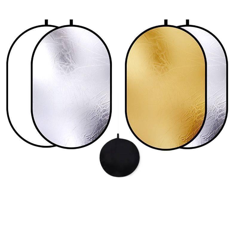 Foldable Photo Light Reflector: Portable, Large, Ideal for Live Streaming, Indoor/Outdoor, Travel, and Camping.