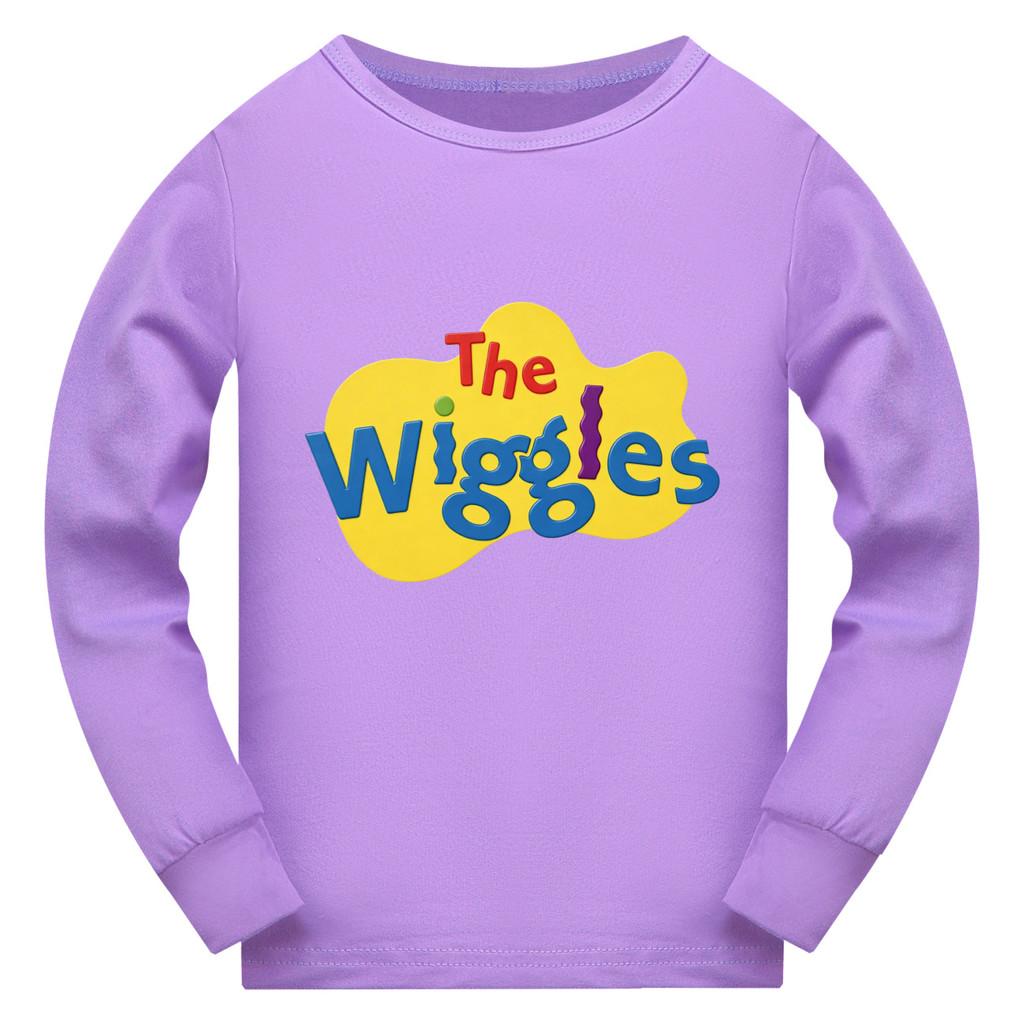 5671 Kid Boys Girls the wiggles Round Neck Long Sleeves T-Shirt 110cm