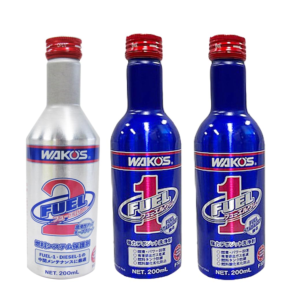 

One 200ml x 2 Two 200ml x 1 Total 3 bottles set Wako s WAKO S Fuel [F-1] bottles + Fuel [F-2] bottle