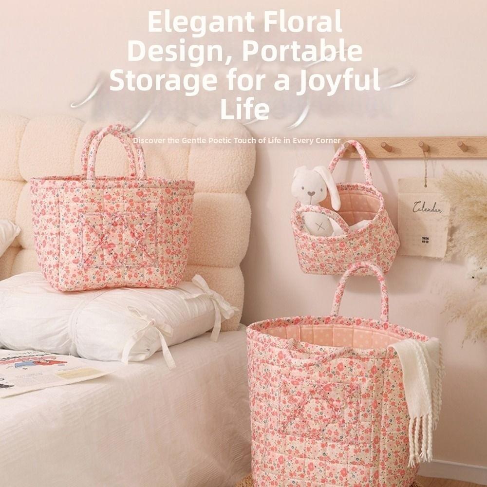 Hand-held Laundry Storage Basket Large Capacity Foldable Laundry Hamper  Laundry Room