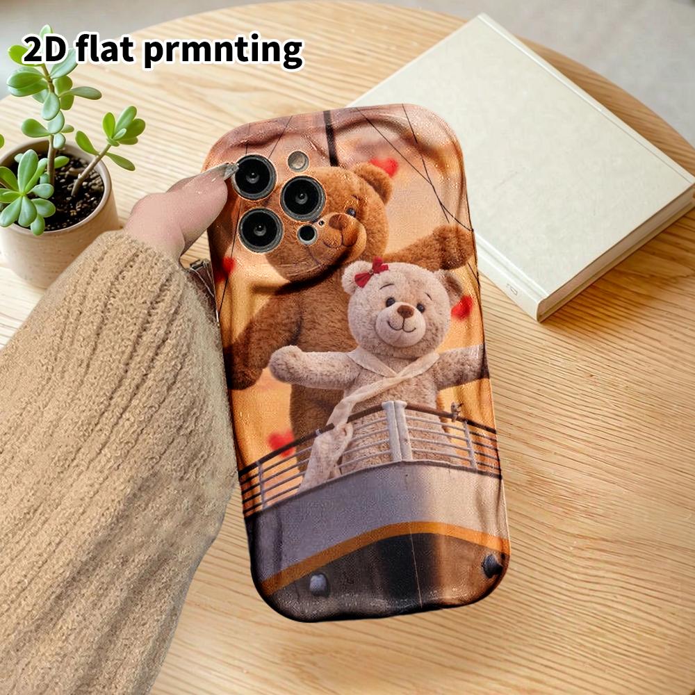 Phone Case: 2D Flat Design Suitable for iPhone 18, 17, 16, 15, 14, 13 Pro Film Protective Case, Couple Style, Bow Scene, Christmas and Halloween Gifts