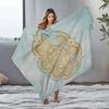 Soft Cozy Plush Blanket with Floral Mandala Pattern Warm Throw Blanket for Sofa Bed Decoration Gift