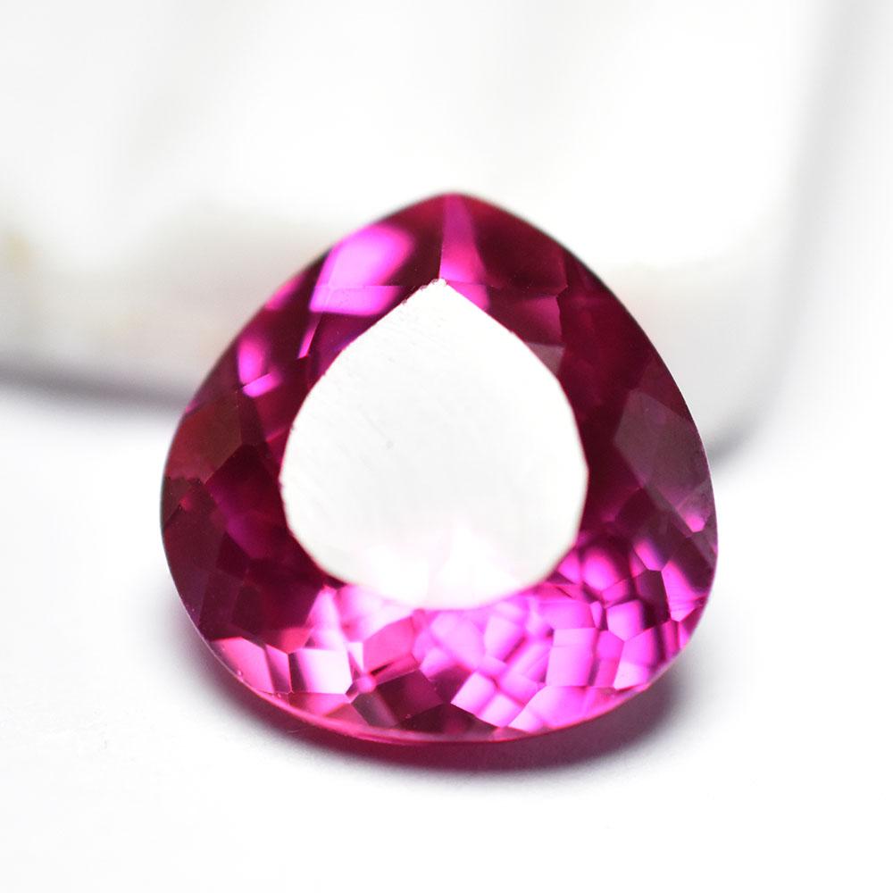 8,45 Karat Natürlicher Rosa Rubin Zertifiziert Birnenschliff Lose Edelstein Kostenlose Lieferung