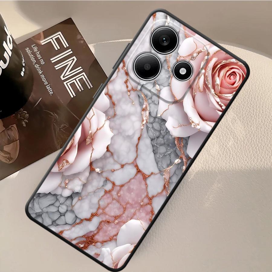 Case for Xiaomi Redmi Note 11S 11 13 12 Pro Plus 10S 9s 10 9 8 Pro 12S Soft Back Phone Cover Interesting Marble