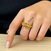 Vintage Metall Perlen Ball Offenen Ring Für Frauen Europäische Und Amerikanische Persönlichkeit Übertrieben Trend Finger Schmuck Geschenke
