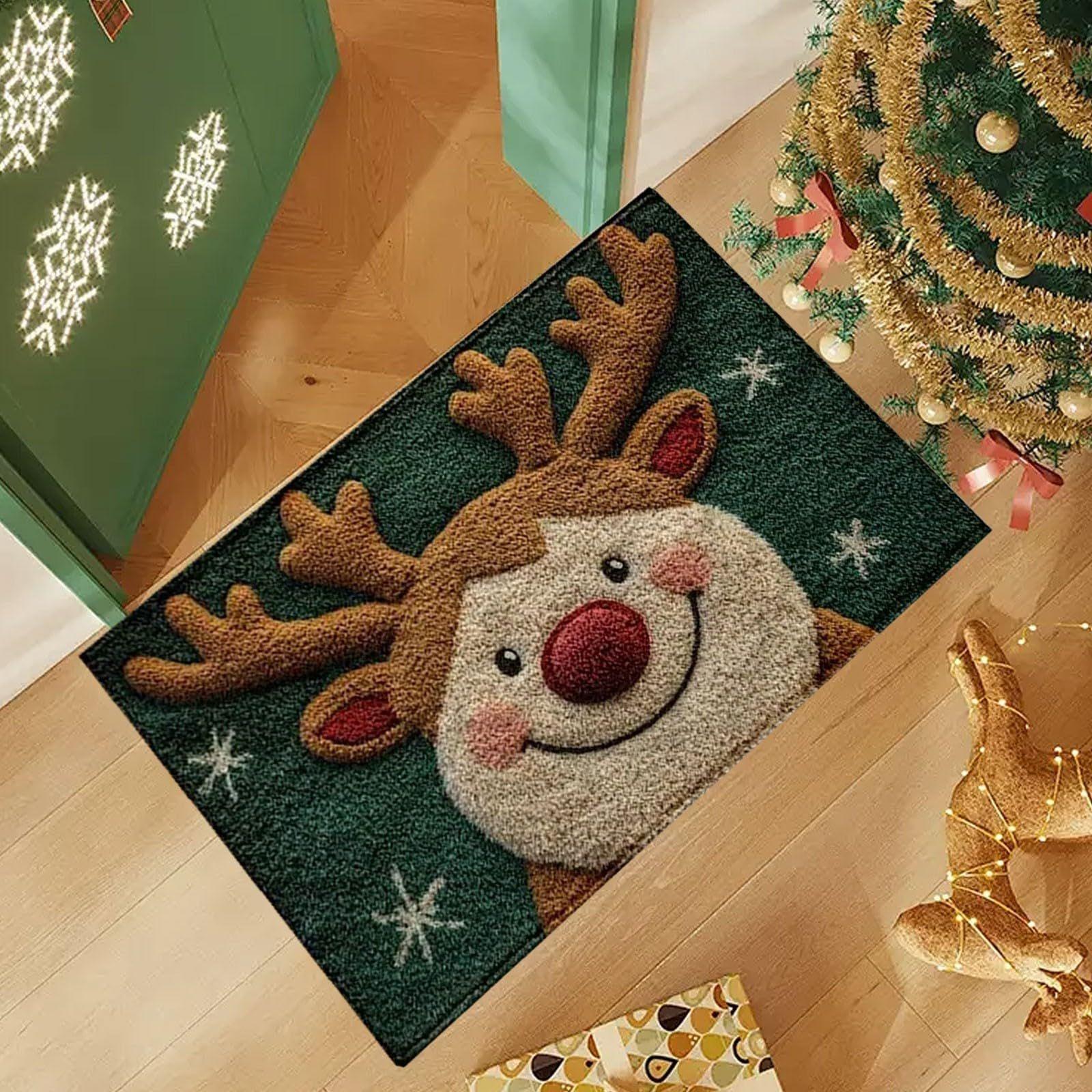 

Christmas Door Mat Non-Slip Reindeer Bathroom Doormat 23.6x15.7 Inch Washable Christmas Kitchen Mat For Holiday Porch Entryway China Mainland